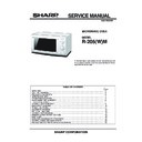 Sharp R-205WM Service Manual