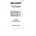 Sharp R-206 (serv.man4) User Guide / Operation Manual