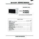 Sharp R-209 Service Manual