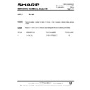 Sharp R-211M (serv.man8) Technical Bulletin