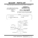 Sharp R-21ATP (serv.man2) Parts Guide