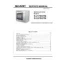 Sharp R-21FBSTM Service Manual