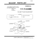Sharp R-22AMM (serv.man13) Parts Guide