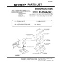 Sharp R-238ASL (serv.man13) Parts Guide