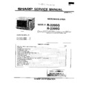 Sharp R-2395G Service Manual