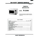 Sharp R-2398G Service Manual