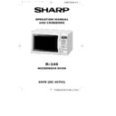 Sharp R-246 (serv.man4) User Guide / Operation Manual