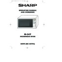 Sharp R-247 (serv.man2) User Guide / Operation Manual
