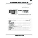Sharp R-249 Service Manual