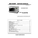 Sharp R-24STM (serv.man6) Service Manual