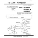 Sharp R-269SLM (serv.man14) Parts Guide