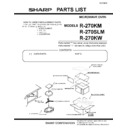 Sharp R-270KM (serv.man3) Parts Guide