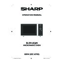 Sharp R-291KM (serv.man3) User Guide / Operation Manual