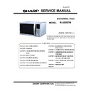 Sharp R-322STM Service Manual