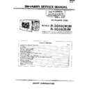 Sharp R-3G58M Service Manual