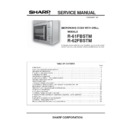 Sharp R-61FBSTM Service Manual