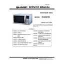 Sharp R-622STM Service Manual