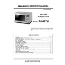 Sharp R-64 (serv.man2) Service Manual