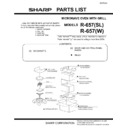 Sharp R-657W (serv.man13) Parts Guide