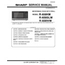 Sharp R-658KM Service Manual