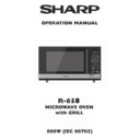 Sharp R-658SLM (serv.man2) User Guide / Operation Manual