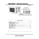 Sharp R-743 Service Manual