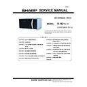 Sharp R-762 Service Manual