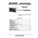 Sharp R-765M (serv.man2) Service Manual