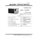 Sharp R-82STM-A Service Manual