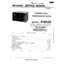 Sharp R-8320 Service Manual