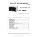 Sharp R-884 (serv.man2) Service Manual