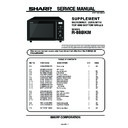 Sharp R-88BKM Service Manual