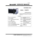 Sharp R-92STM Service Manual