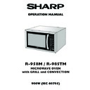 Sharp R-958SLM (serv.man2) User Guide / Operation Manual