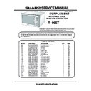 Sharp R-96 (serv.man2) Service Manual