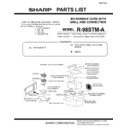 Sharp R-98STMA (serv.man14) Parts Guide