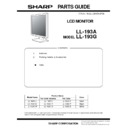 Sharp LL-193 (serv.man3) Parts Guide