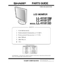 Sharp LL-H1813 (serv.man4) Parts Guide