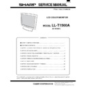 Sharp LL-T1500A (serv.man12) Service Manual