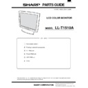 Sharp LL-T1510A (serv.man2) Parts Guide