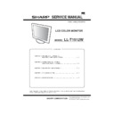 Sharp LL-T1512 Service Manual