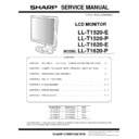 Sharp LL-T1620 Service Manual