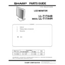 Sharp LL-T17A4 (serv.man9) Parts Guide