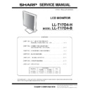 Sharp LL-T17D4H (serv.man10) Service Manual