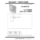 Sharp LL-T1803 (serv.man17) Parts Guide