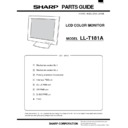 Sharp LL-T181A (serv.man16) Parts Guide