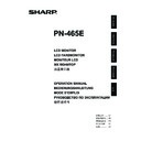 Sharp PN-465E (serv.man5) User Guide / Operation Manual