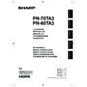 Sharp PN-60TA3 (serv.man11) User Guide / Operation Manual
