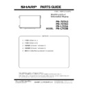 Sharp PN-70TA3 (serv.man6) Parts Guide