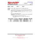Sharp PN-A601 (serv.man12) Technical Bulletin